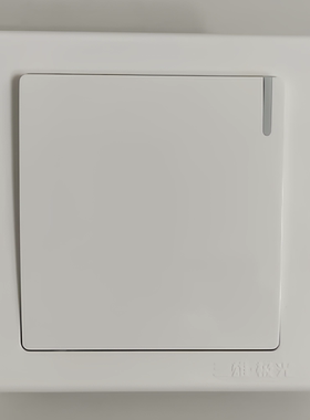 三雄极光开关插座面板86型一开单控开关五孔插座16A白色K6系列