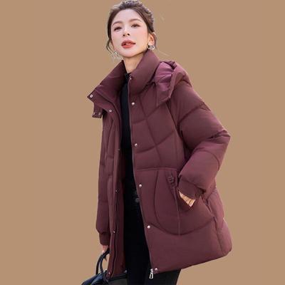中年妈妈冬装羽绒棉服时尚棉袄2025新款中老年女洋气保暖棉衣外套