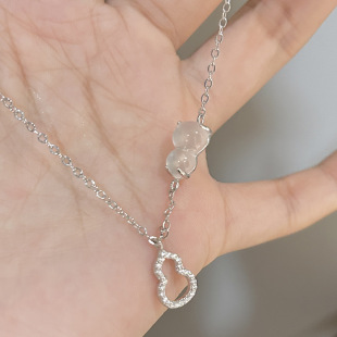 手饰 玉髓晶莹冰透葫芦手链女轻奢百搭小众设计高级感年新品