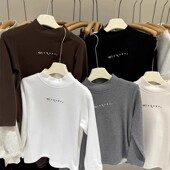 男童德绒半高领打底衫 2025冬装 中大童保暖柔软弹力内搭上衣T恤潮