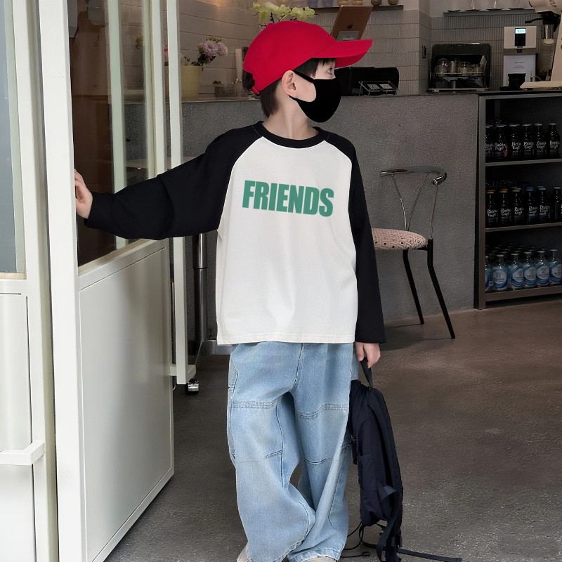 男童纯棉T恤韩版童装秋冬衣服