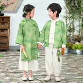 国学服中国风合唱服兄妹装 唐装 男女童朗诵服新中式 儿童汉服春秋款