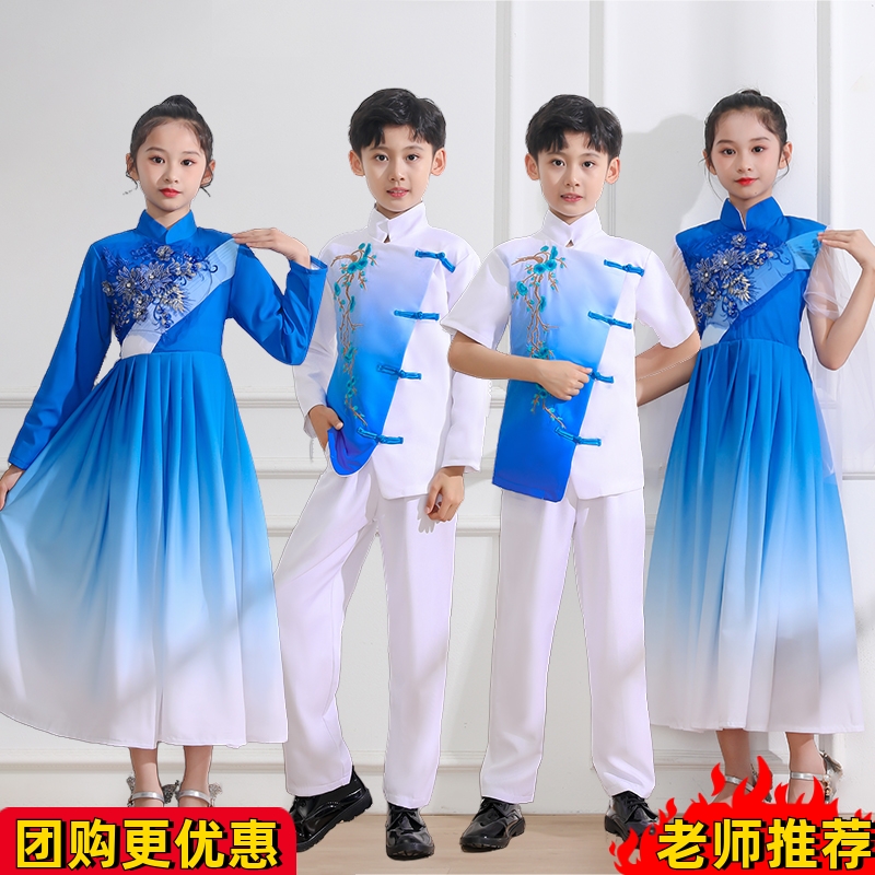 儿童钢琴演奏服幼儿园主持人演讲中小学生大合唱诗歌朗诵演出服装