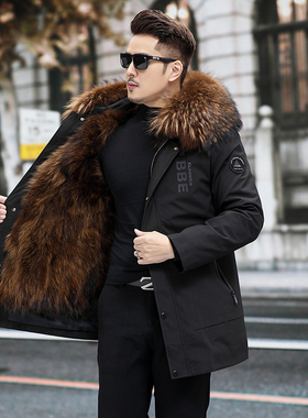 派克服男款冬季短款兔毛皮草内胆外壳外皮单卖替换通用换面罩定的