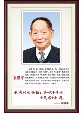 科学家画像钟南山袁隆平钱学森学校墙贴海报励志名人名言挂画