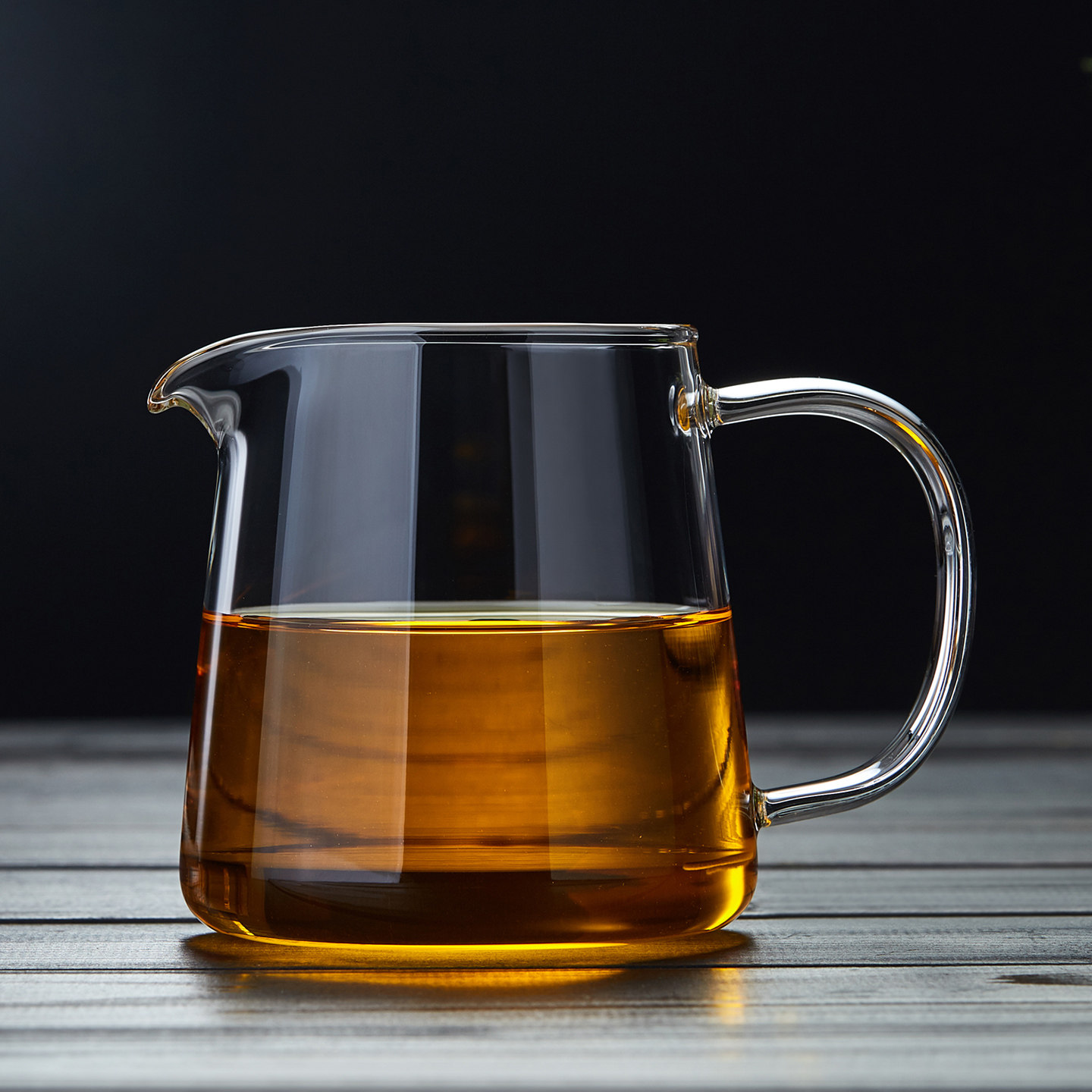 玻璃公道杯加厚耐高温高档高硼硅过滤泡茶海茶道分茶器茶具三件套