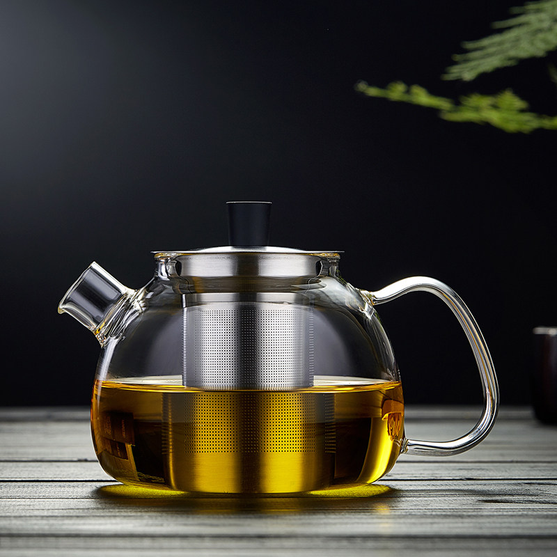 玻璃煮茶壶耐高温加厚2025新款茶水分离黑晶炉高硼硅烧水壶泡茶壶