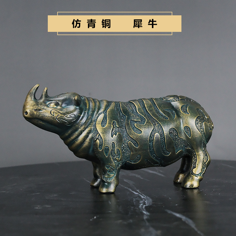 仿古青铜器马摆件马到成功办公室家居客厅玄关桌面装饰品大象礼品