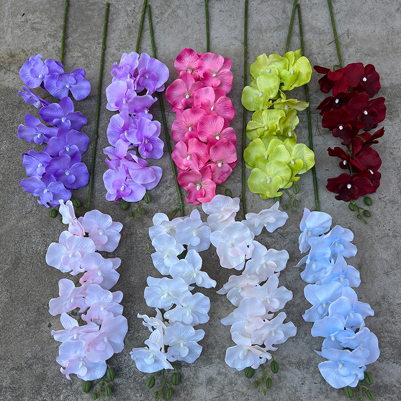 婚庆仿真花材蝴蝶兰吊顶布置花艺舞台软装婚礼假花客厅玄关摆件花