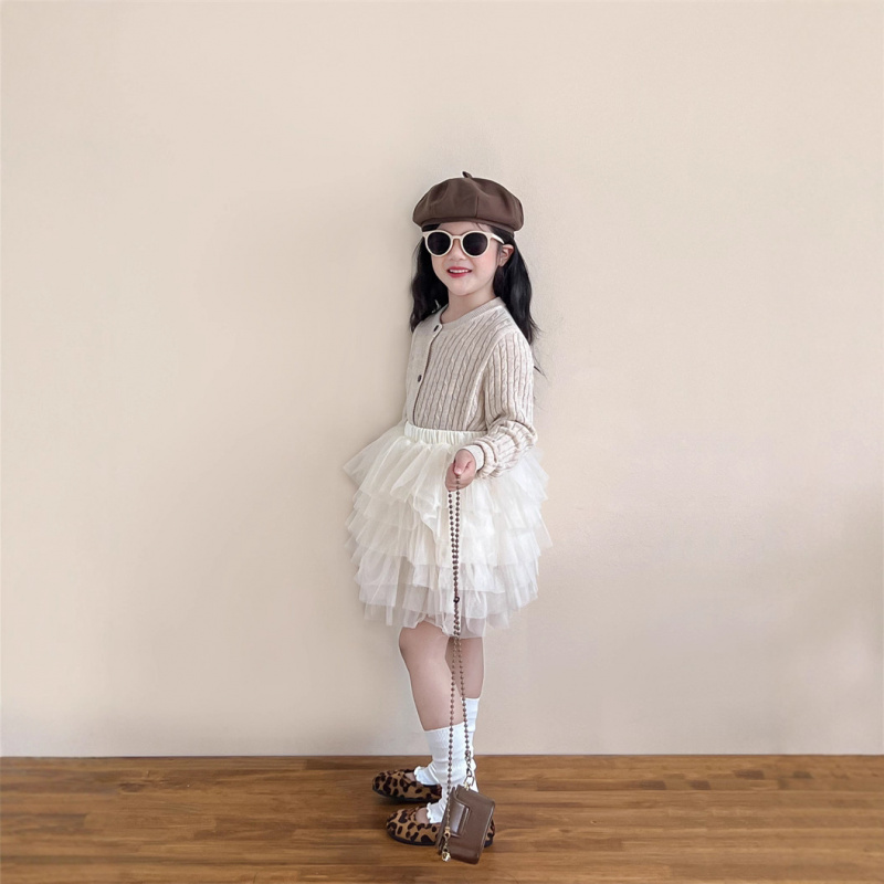 2026春季新款韩版童装女童绞花针