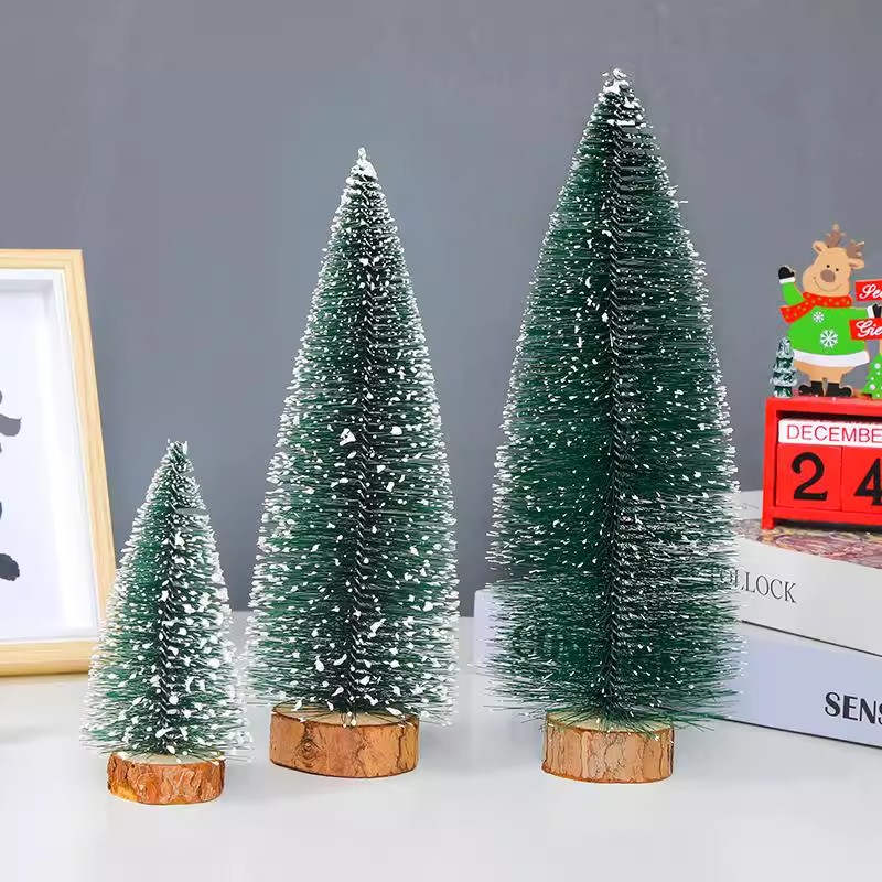圣诞树迷你桌面装饰品家用小摆件