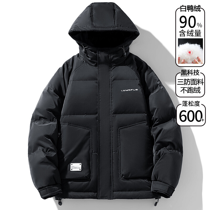 2023年秋冬男装羽绒服白鸭绒90含95不含常规款可脱