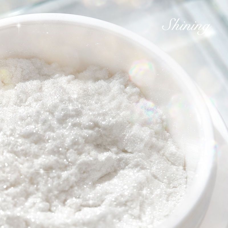 水晶白珠光粉合成云母乳胶漆兑漆艺术漆背景墙星光粉滴胶云母颜料