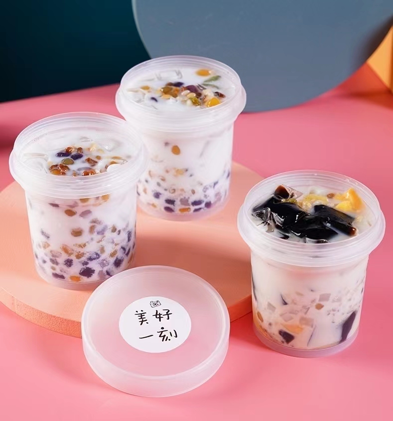 水果捞打包盒豆脑碗甜品杯子