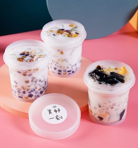 水果捞打包盒豆脑碗甜品杯子