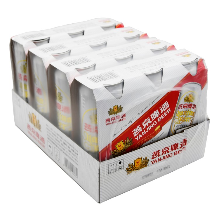 燕京特制500ml12罐装顺义工厂生产原麦汁浓度10度酒精度3.6度啤酒