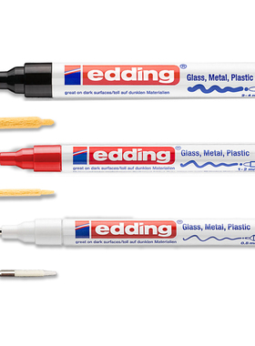 edding油漆笔笔头耐磨损高性能材料笔尖 780 751 750原装替换笔咀