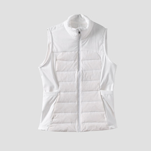 高尔夫服装女马甲golf女装秋冬外套白鸭绒轻盈修身保暧羽绒服背心