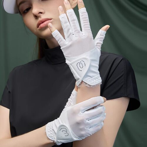 MG高尔夫手套女白色干爽透气