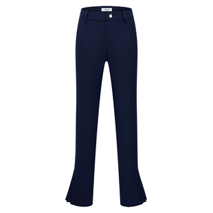 子女高尔夫服装 golf户外运动球裤 秋季 微喇叭开衩长裤 女裤 高尔夫裤