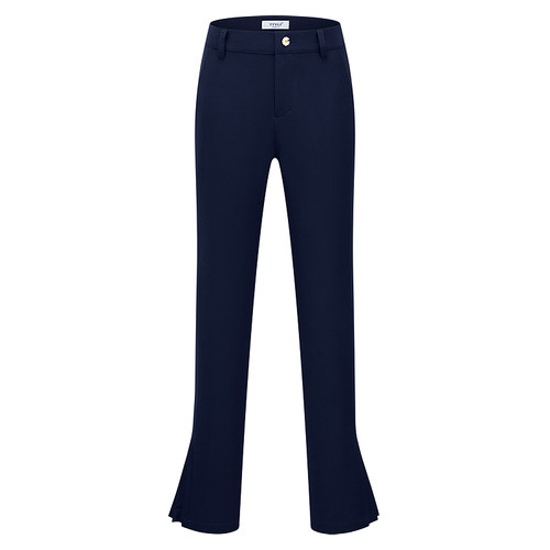 高尔夫服装女裤子微喇叭开衩长裤