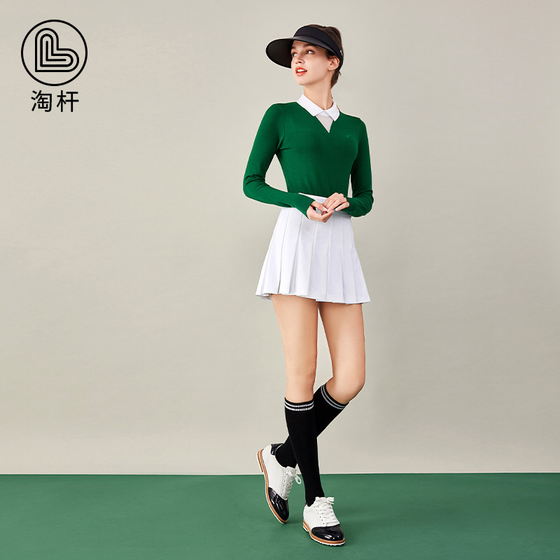 LG高尔夫女装秋款长袖针织衫上衣