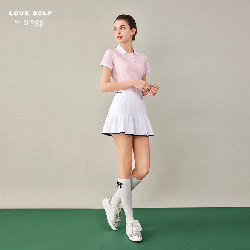 LG高尔夫服装女短裙波浪百褶裙子
