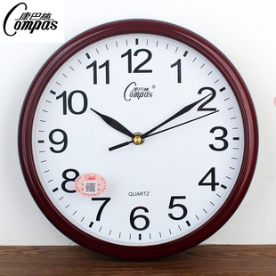 康巴丝家用钟表静音挂钟客厅挂墙现代简约大气时尚 挂表时钟石英钟