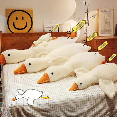 网红趴趴鹅睡觉安抚夹腿抱枕玩偶