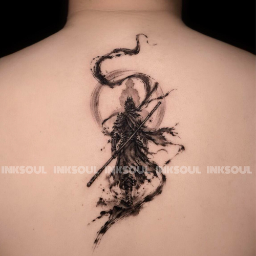 INKSOUL尘霄战圣齐天大圣纹身贴