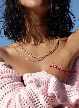 手工annilu同款手链极细男女