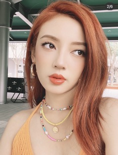 何瑞贤同款彩珠项链Joolz by巴洛克珍珠Martha Calvo颈链choker