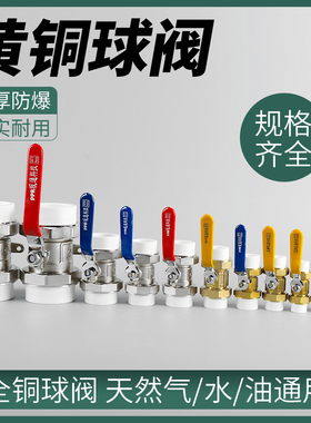 玉新PPR双活接铜球阀ppr水管开关接头热熔4分20开关6分25阀门球阀