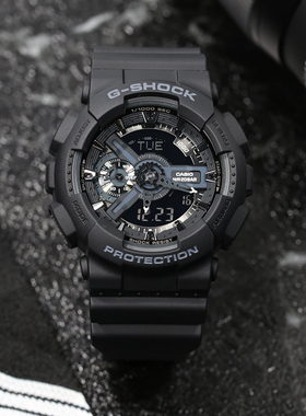 卡西欧手表男黑武士gshock黑暗之心情侣电子表时尚防水运动GA110