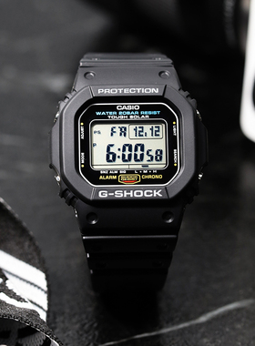 卡西欧手表男小方块gshock学生太阳能复古防水G-5600UE/DW-5600UE