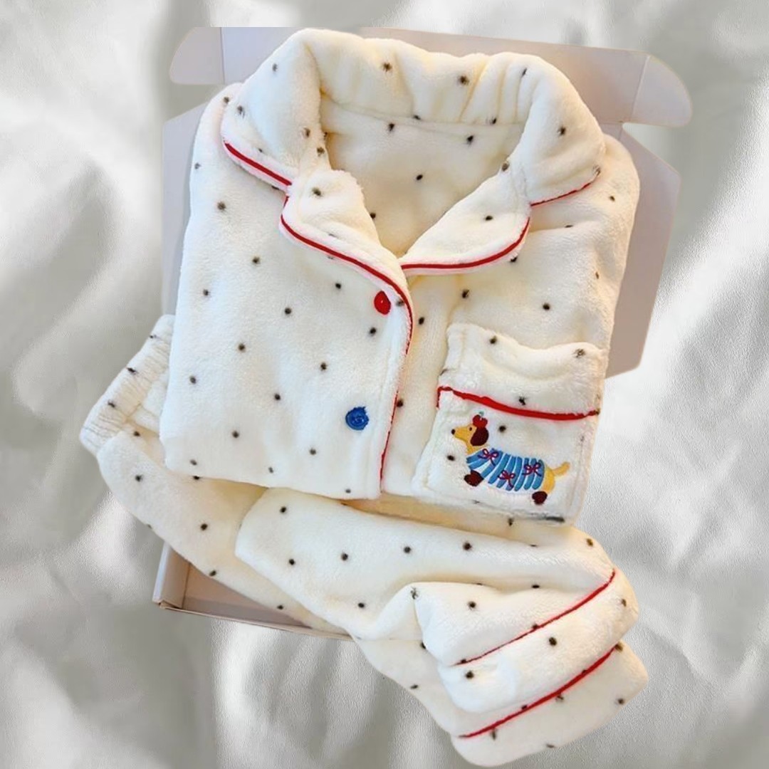 女童法兰绒睡衣秋冬季女孩宝宝冬装加绒保暖套装珊瑚绒儿童家居服,童装/婴儿装/亲子装,家居服套装,淘宝优惠券,粉丝福利购,淘宝优惠卷