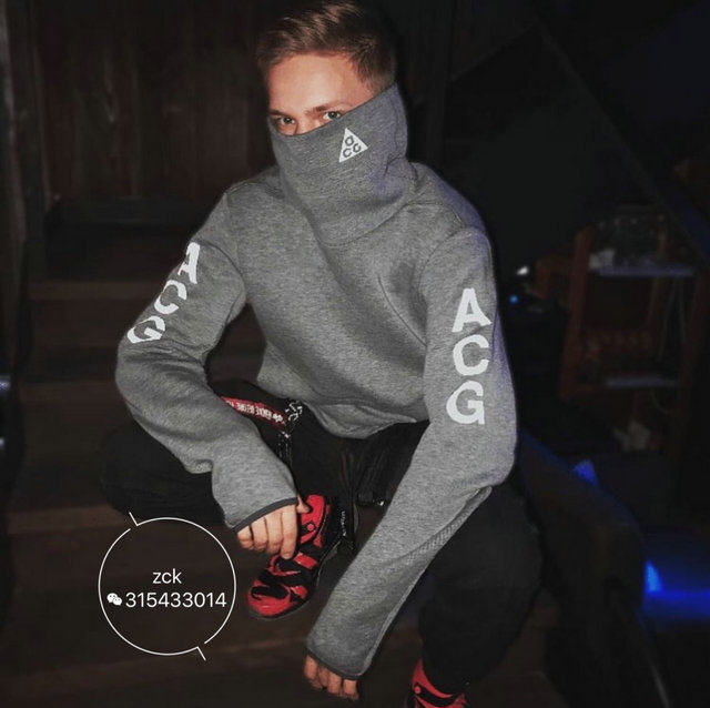ACG 机能卫衣高领套头卫衣秋卫衣