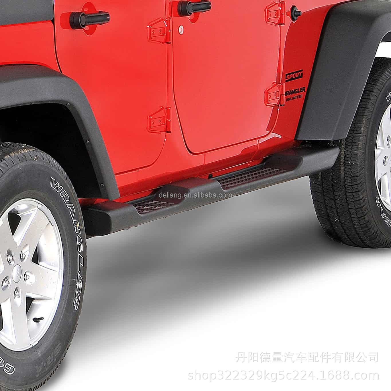 适用于JEEP吉普牧马人踏板 原厂款塑料踏板 JK侧杠 侧踏杠 脚踏板