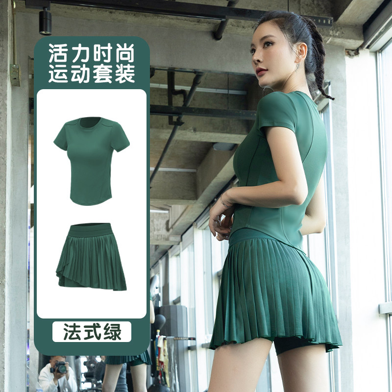 运动短袖T恤女半袖瑜伽服上衣
