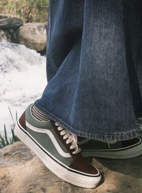 Vans  Old Skool 舒适时尚 低帮 板鞋 男女同款 绿色 VN000D56BGS