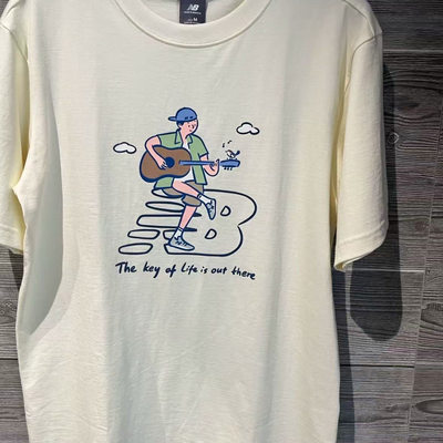 NewBalancexPK设计师联名向心生活插画短袖T恤白色NEE26021-IV