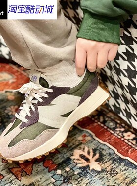 New Balance NB 327 复古 低帮 跑步鞋 女款灰黑色WS327COB