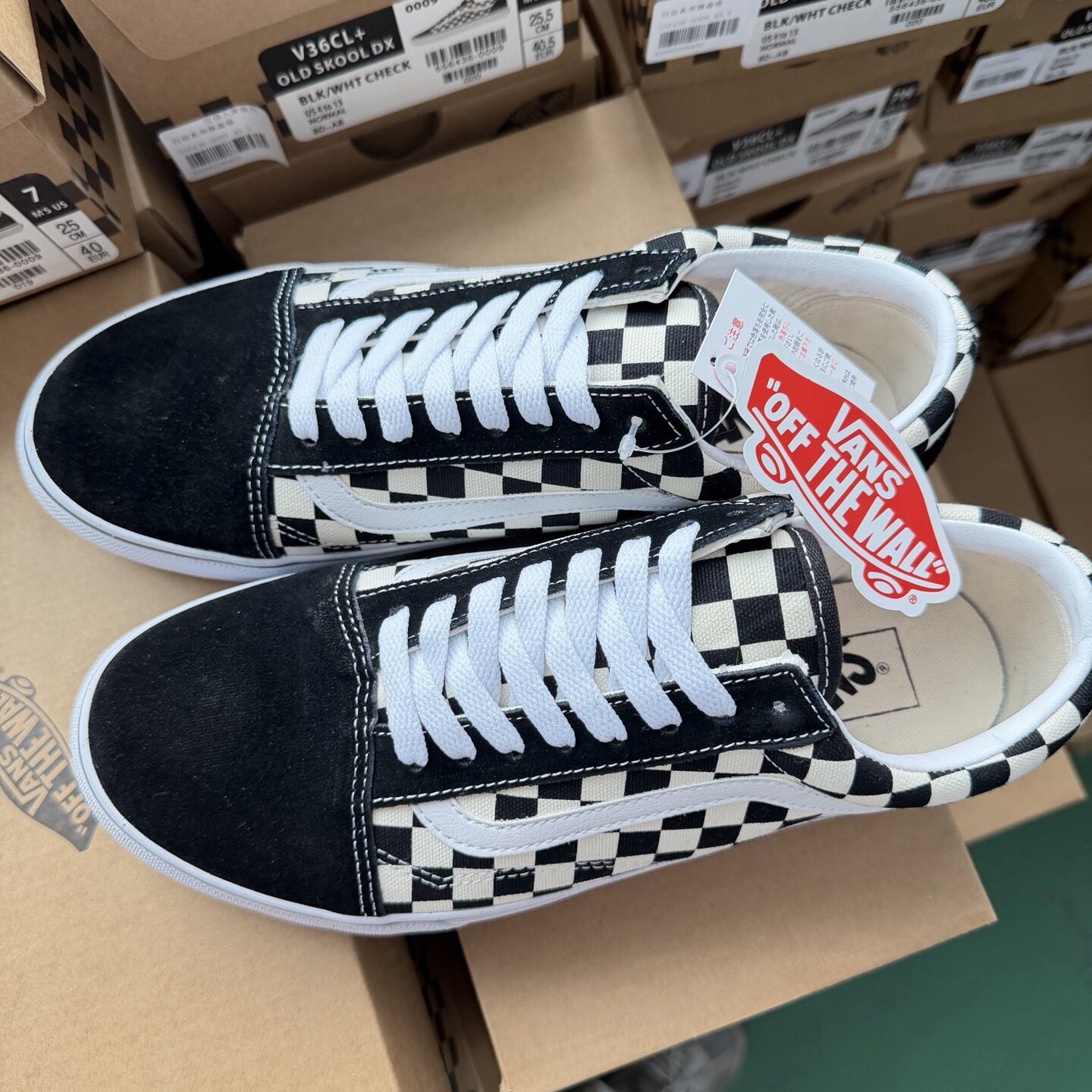 Vans Dx 帆布 黑白棋盘格 减震耐磨轻便透气 低帮 板鞋 男女同款