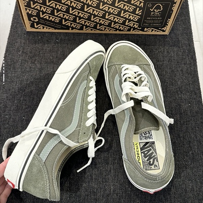 【断码清仓】Vans Style 36 Decon低帮帆布鞋军绿色VN0007R2DOL