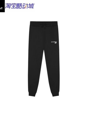 New Balance 运动休闲针织束脚加绒卫裤 男款黑色MP03904-BK