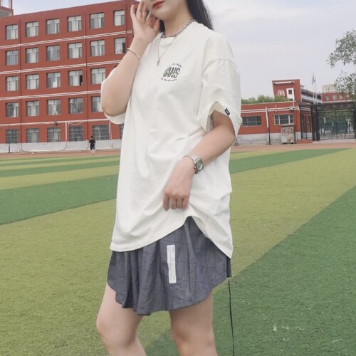 Vans 字母印花舒适圆领短袖T恤 男女同款 米白色VN000GS1FS8
