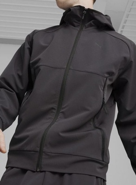 PUMA彪马 TECH TRACK JACKET WV休闲连帽外套 男款 黑色626178-01