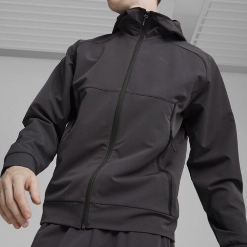 PUMA彪马 TECH TRACK JACKET WV休闲连帽外套 男款 黑色626178-01