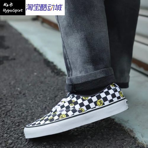 VANS男女同款系带运动帆布鞋