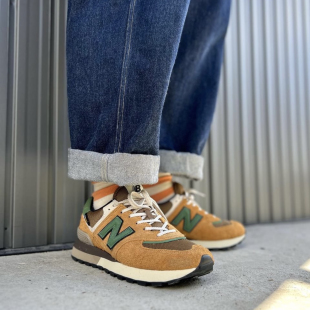New Balance NB 574 Legacy AB 防滑减震 低帮 板鞋 棕色U574LGAB